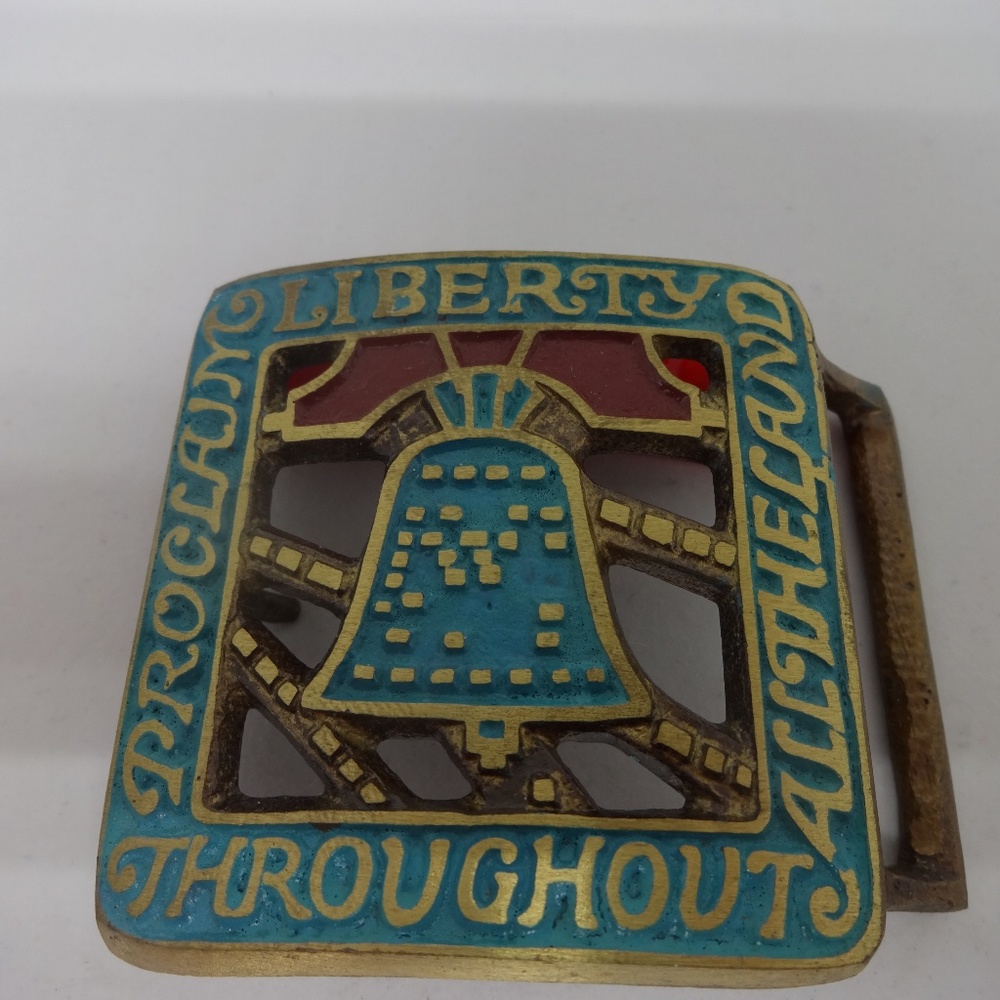 Proclaim Liberty Brass Belt Buckle